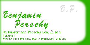 benjamin perschy business card